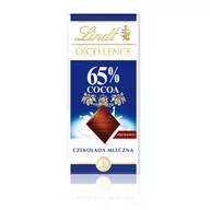 Czekolada - Lindt Excellence 65% Cocoa Czekolada mleczna 80 g - miniaturka - grafika 1