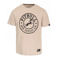 Odzież taktyczna i umundurowanie - PITBULL KOSZULKA Light Weight 170 Basic San Diego CA '25 - Jasnopiaskowa - miniaturka - grafika 1