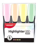 Przybory szkolne - ASTRA Zakreślacz Highlighter 604 - komplet 4 sztuki pastel MONAMI - miniaturka - grafika 1