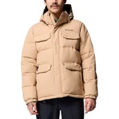Kurtki męskie - Kurtka męska Columbia Landroamer Hooded Puffer 2088081262 - beżowa - miniaturka - grafika 1