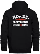 Bluzy męskie - bluza męska HORSEFEATHERS IGNITE SWEATSHIRT Black - miniaturka - grafika 1