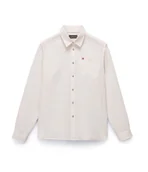 Koszule męskie - camicie uomo napapijri g-linen ls np0a4hq2 n1a1 white whisper - Napapijri - miniaturka - grafika 1