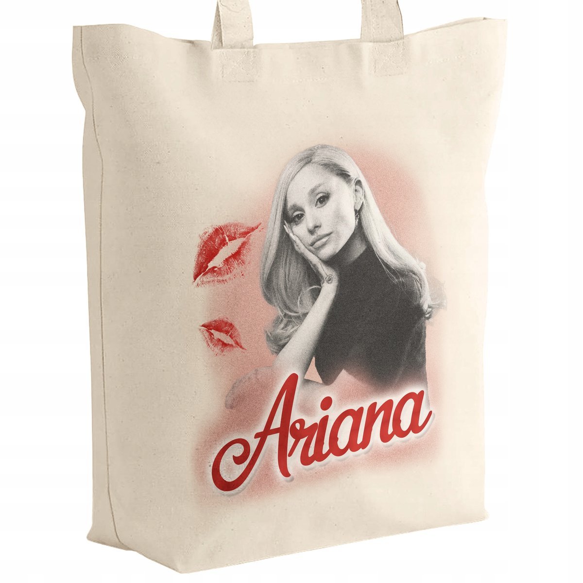 Torba bawełniana z dnem na zakupy 42x38x10 Ariana Grande Dla Fanów