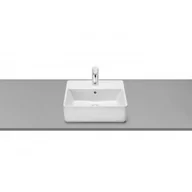 Umywalki - Roca A3270MMS00 GAP Umywalka nablatowa prostok$284tna 42x39 cm z otworem na bateri$285 z przelewem Supraglaze$286 - miniaturka - grafika 1