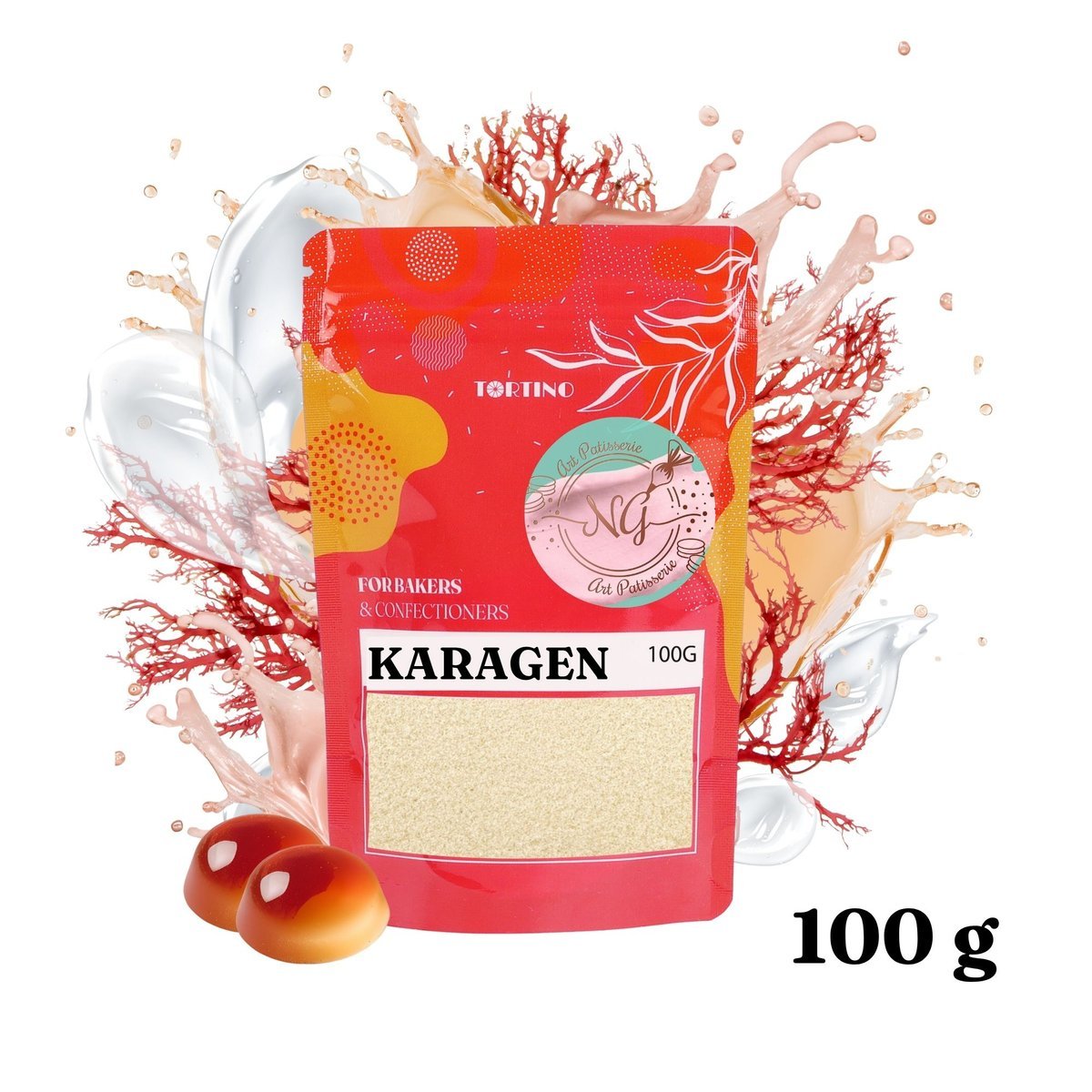 Karagen (E407) - Guma Kappa, naturalny stabilizator Tortino 100g