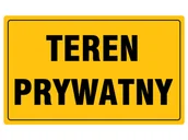 Akcesoria BHP - Tablica Informacyjna Pcv Teren Prywatny 20X33 Cm - miniaturka - grafika 1