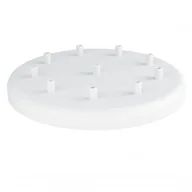 Akcesoria do oświetlenia - Duża metalowa osłonka sufitowa fi30cm lakierowana w kolorze białym strukturalnym - na osiem przewodów Kolorowe Kable - miniaturka - grafika 1