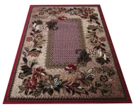 Dywany - Brązowo-czerwony dywan w stylu retro A5-E41 - miniaturka - grafika 1