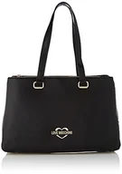 Torebki damskie - Love Moschino Borsa A Spalla Da Donna, damska torebka na ramię czarna, jeden rozmiar, czarny - miniaturka - grafika 1
