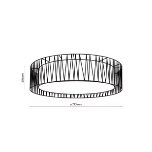 Okrągła lampa sufitowa, abażurowy plafon TK 4556 z serii HARMONY - Lampy sufitowe - miniaturka - grafika 4
