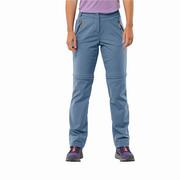 Spodnie sportowe damskie - Damskie spodnie z odpinanymi nogawkami Jack Wolfskin GLASTAL ZIP OFF PANTS W elemental blue - 36S - miniaturka - grafika 1