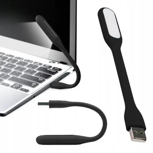 Lampka Silikonowa Elastyczna Usb Do Laptopa Notebooka Komputera 6 Led Mocna - Lampy stojące - miniaturka - grafika 1