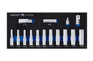 Akcesoria do elektronarzędzi - hogert technik Zestaw nasadek z adapterami 14 szt., wkład EVA HT7G125 HT7G125 - miniaturka - grafika 1