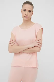 Piżamy damskie - Calvin Klein Underwear Underwear t-shirt piżamowy kolor pomarańczowy - grafika 1