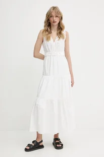 Morgan sukienka kolor biały maxi rozkloszowana RASKA - Sukienki - miniaturka - grafika 1
