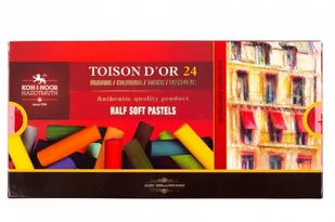 Koh-I-Noor Pastele suche połówki 8544 Toison Dor 24 kolory - Przybory szkolne - miniaturka - grafika 1