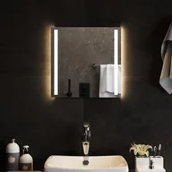 Lustra - vidaXL Lustro łazienkowe z LED, 40x40 cm - miniaturka - grafika 1