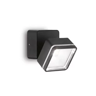Ideal Lux Kinkiet zewnętrzny OMEGA AP SQUARE czarna 4000K 285535 285535/IL - Lampy ogrodowe - miniaturka - grafika 1