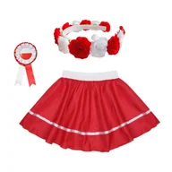 Dresy i komplety dla dziewczynek - ZESTAW NARODOWY BIAŁO-CZERWONY L 3el - miniaturka - grafika 1