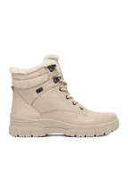 Botki damskie - Remonte Trzewiki CEO-D0E71-60 Beżowy - miniaturka - grafika 1