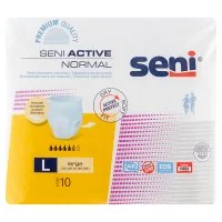 Seni Active Normal Majtki chłonne L, 10 sztuk - Bielizna lecznicza - miniaturka - grafika 1