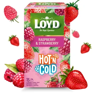 Ekspresowa Herbata Owocowa Loyd Na Zimno Malina Truskawka Hot’N Cold 30g - Herbata - miniaturka - grafika 1