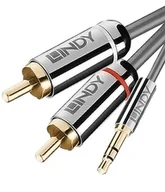 Kable - Lindy Cromo Line 35337 – Kabel mini Jack 3.5mm – 2x RCA – 10m 10m ✦ SALON ✦ ZAPYTAJ O RABAT ✦ RATY 30x0% - miniaturka - grafika 1