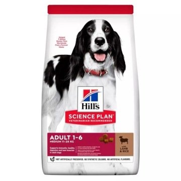 Science Plan, sucha karma dla psa, 18 kg - Adult 16 Medium, jagnięcina z ryżem