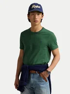 Koszulki męskie - Polo Ralph Lauren T-Shirt 710671438425 Zielony Custom Slim Fit - miniaturka - grafika 1