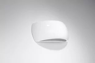 Sollux Lighting Kinkiet lakierowany PONTIUS biały połysk CAFÉ AU LAIT - Lampy ścienne - miniaturka - grafika 1