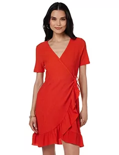 VERO MODA Damska krótka sukienka, spicy orange, L - Sukienki - miniaturka - grafika 1