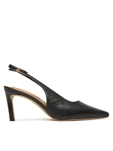 Tommy Hilfiger Sandały Squared Toe FW0FW08636 Czarny - Sandały damskie - miniaturka - grafika 1
