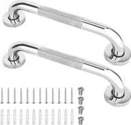 Akcesoria dla osób starszych i niepełnosprawnych - ER4 2x UCHWYT ŁAZIENKOWY PROSTY PORĘCZ WANNOWA NIERDZEWNY - miniaturka - grafika 1