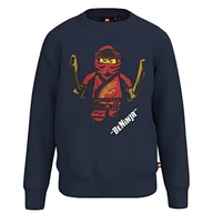 Bluzy dla chłopców - LEGO Chłopięca bluza Ninjago Jungen LWStorm 101, 590 ciemnoniebieski, 92 - miniaturka - grafika 1
