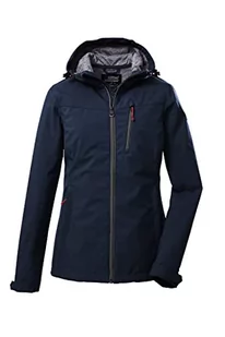 Killtec Damska kurtka softshell / kurtka outdoorowa z kapturem KOS 89 WMN SFTSHLL JCKT; granatowa, 34, 39138-000 - Kurtki damskie - miniaturka - grafika 1