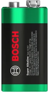 BATERIA BOSCH 1SZT 9V SUPER ALKALINE 6LR61SA1B/00 - Baterie i akcesoria - miniaturka - grafika 1