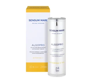 Sensum Mare ALGOPRO C Aktywnie działające, rozjaśniające serum antyoksydacyjne z witaminą C 10% 24 składniki aktywne 30.0 ml - Serum do twarzy - miniaturka - grafika 1