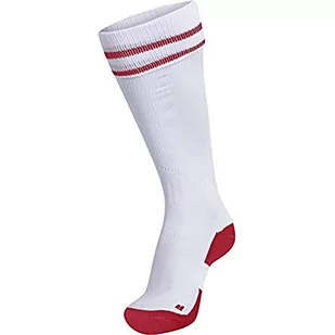 Hummel Unisex Element Football Sock skarpety biały Weiß/True Rot 46-48 204046-9402 - Skarpetki męskie - miniaturka - grafika 1