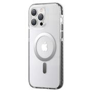 Etui i futerały do telefonów - Kingxbar PQY Ice Crystal Series magnetyczne etui iPhone 14 MagSafe szare - miniaturka - grafika 1
