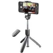 Selfie stick - Selfie kijek CellularLine Freedom s funkcí tripodu BTSELFIESTICKFREEK) Czarna - miniaturka - grafika 1