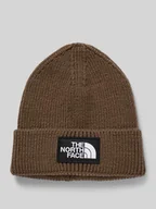 Czapki męskie - Czapka beanie z imitacji dzianiny z naszywką z logo model ‘Box’ - miniaturka - grafika 1