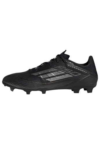 adidas Buty piłkarskie unisex F50 League Firm Ground Shoes, Rdzeń czarny żelazo ze złotem, 39 1/3 EU