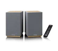 Głośniki i kolumny - Lenco SPB-241WD Szary 2szt. - miniaturka - grafika 1