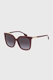 Okulary przeciwsłoneczne - Burberry Okulary przeciwsłoneczne 0BE4347 damskie kolor brązowy - grafika 1