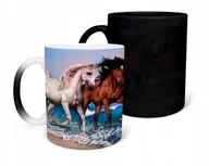 Kubki - KUBEK MAGICZNY Z NADRUKIEM-PREZENT HOBBY KONIE RÓŻNE WZORY DO WYBORU+IMIĘ - miniaturka - grafika 1