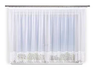 Firany - Firana gotowa 500x180, prosta,woal,gipura 30cm - miniaturka - grafika 1