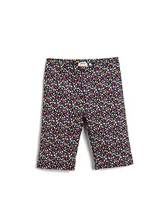 Koton Dziewczęce legginsy z nadrukiem serca, bawełniane legginsy Mid Thigh, Navy Design (7d0), 7-8 Lata - Legginsy - miniaturka - grafika 1