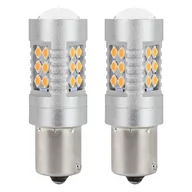Żarówki samochodowe - CANBUS AMiO Żarówki led 24smd 3030 1156 py21w) pomarańczowa 12v/24v - miniaturka - grafika 1