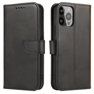 Etui i futerały do telefonów - Magnet Case etui do Xiaomi Redmi Note 12 Pro / Poco X5 Pro 5G pokrowiec z klapką portfel podstawka czarne - miniaturka - grafika 1