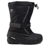 Buty dla chłopców - Śniegowce Sorel Youth Flurry NY1965 Czarny - miniaturka - grafika 1